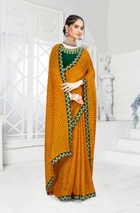 Amber Maze Printed Saree (RB textile) 6658745101246
