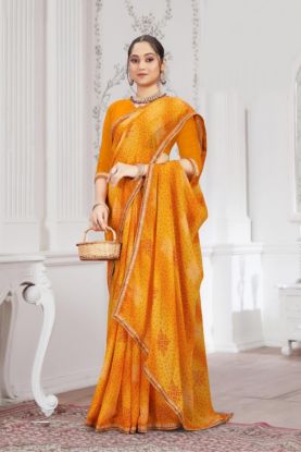 Haldi Glow Bandhej Saree(RB textile) 6658745101249