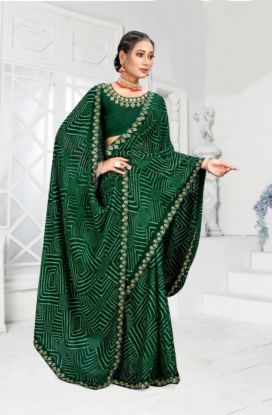   Emerald Enigma Maze Saree(RB textile) 6658745101250