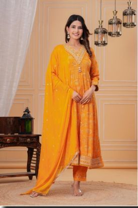 Floral print anarkali kurta set (RB textile )