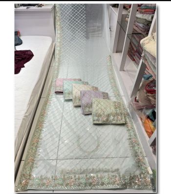 Net embroidered saree (RB textile)