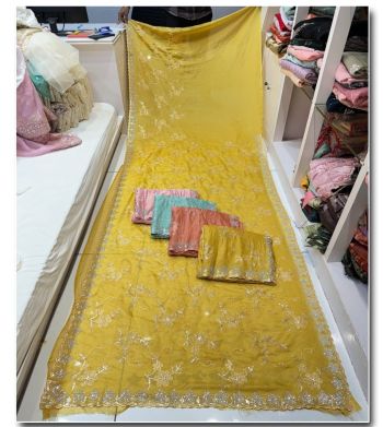 Jimmy choo zari work saree ( RB textile )