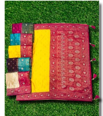 Banarasi Silk Jacquard Saree (RB textile) 6658745101221
