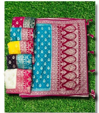 Banarasi Silk Jacquard Saree (RB textile) 6658745101222