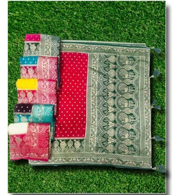  Banarasi Silk Patola Print Saree (RB textile) 6658745101224