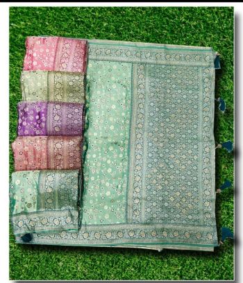 Flora Weaves Soft Banarasi Silk Saree( RB textile) 6658745101228