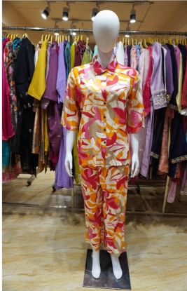 Sunset Bloom Co-ord Set(RB textile)