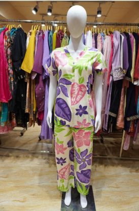  Tropical Blossom Co-Ord Set(RB textile)